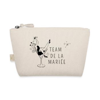 Team de la mariée - EVJF - Design fun - Trousse biologique - nature - Devant