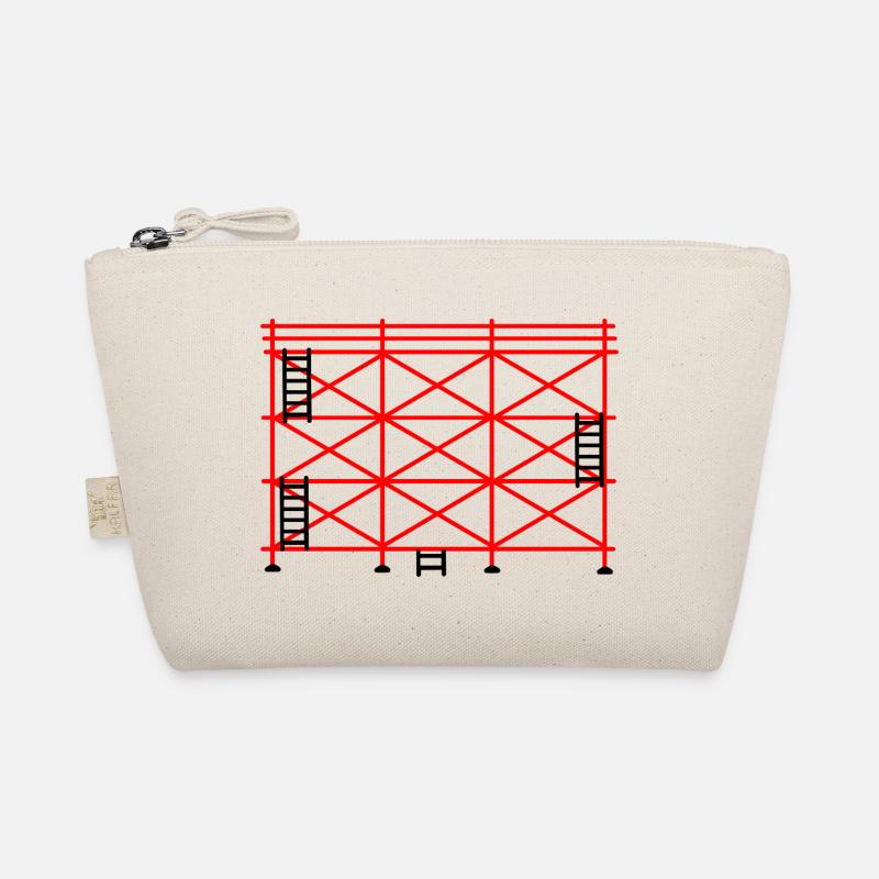 Échafaudage rouge avec marches noires conception de construction Trousse biologique