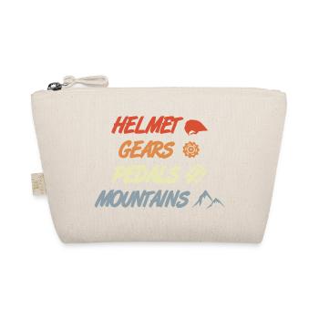 Funny mountain biking saying - Organic Pouch - nature - Front