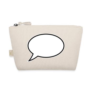 Speech Bubble Design - Organic Pouch - nature - Front