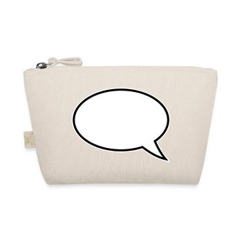 Speech Bubble Design - Organic Pouch - nature - Front
