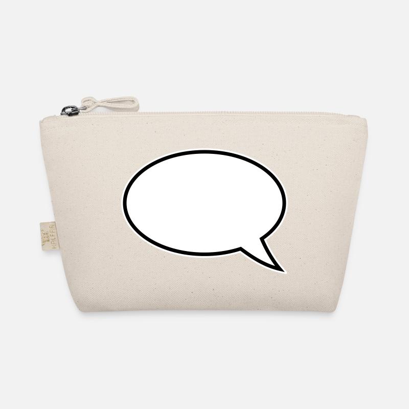 Speech Bubble Design Organic Pouch
