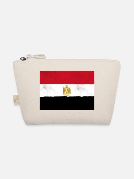 Flag of Egypt – Land of the Pharaohs - Organic Pouch - nature - Front