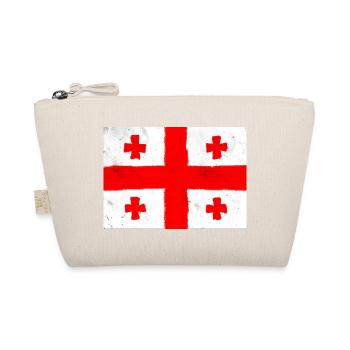 Flag of Georgia – Cross and Tradition - Organic Pouch - nature - Front
