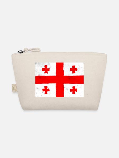 Flag of Georgia – Cross and Tradition - Organic Pouch - nature