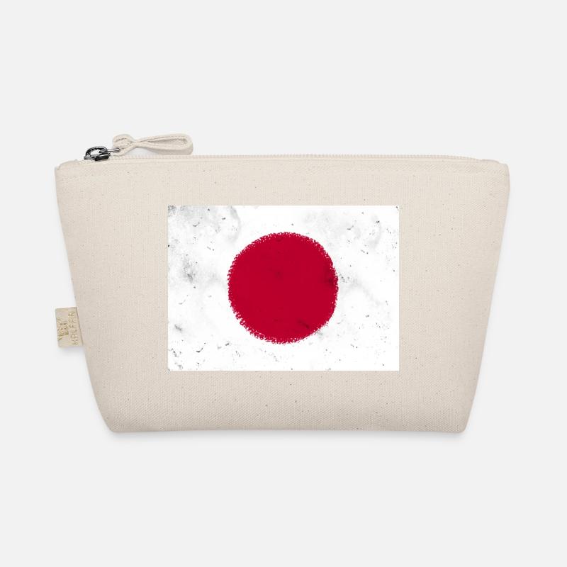 Flagge von Japan - Bio-Täschchen - Natur