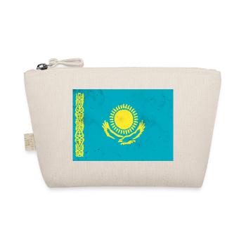 Flagge von Kasachstan - Bio-Täschchen - Natur - Vorne