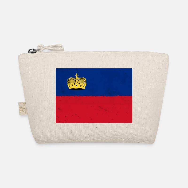 Flagge von Liechtenstein - Bio-Täschchen - Natur