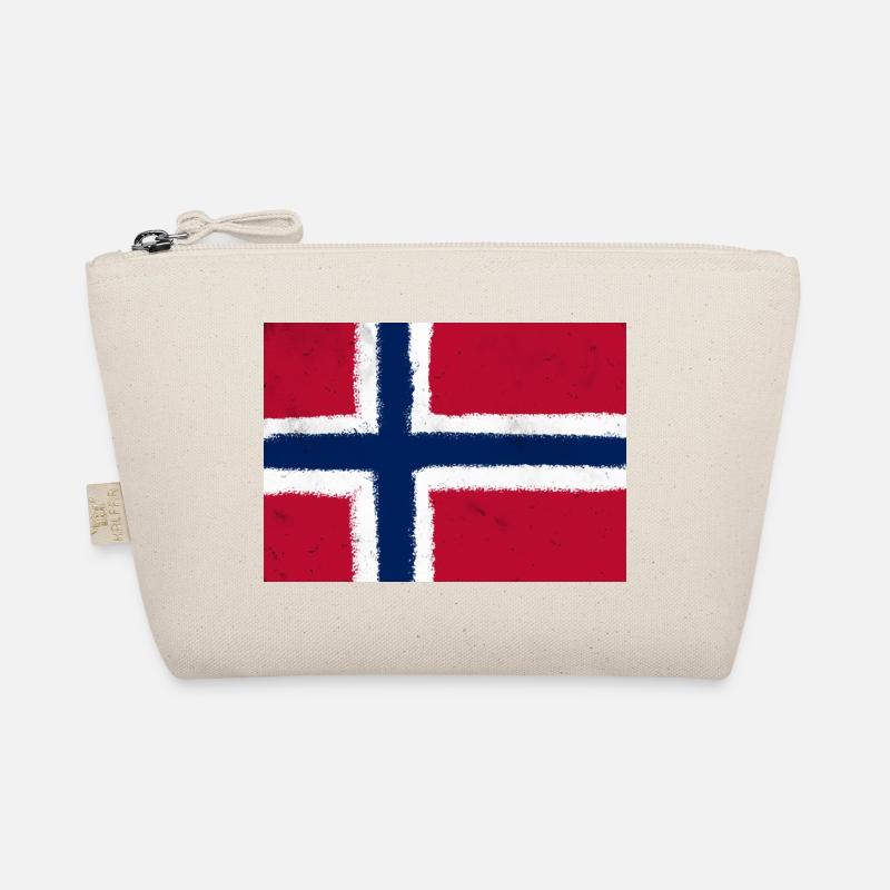 Flagge von Norwegen - Bio-Täschchen - Natur
