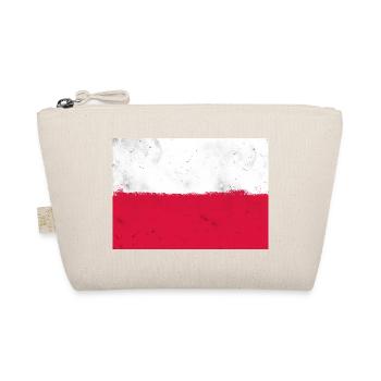 Polnische Flagge - Bio-Täschchen - Natur - Vorne