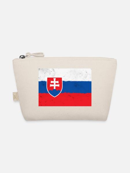 Flagge der Slowakei - Bio-Täschchen - Natur - Vorne