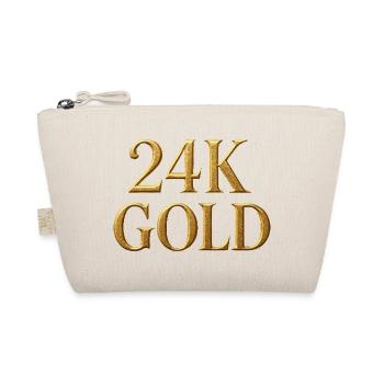Abstract Gold Patterns for Fashion - Organic Pouch - nature - Front
