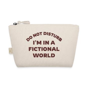 Fictional World Quote T-Shirt - Organic Pouch - nature - Front