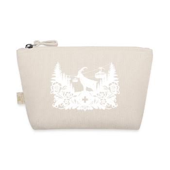 Steinbock_1_white_ - Organic Pouch - nature - Front