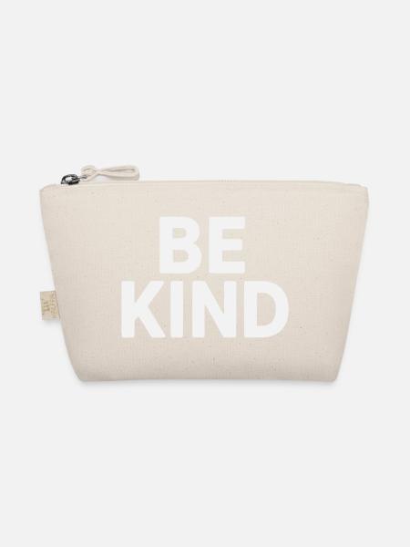 Be kind slogan plain - Organic Pouch - nature