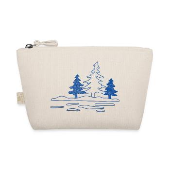 Abstract forest lake with pine trees - Organic Pouch - nature - Front