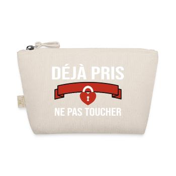 Couple Humor - Humorous Message for Lovers - Organic Pouch - nature - Front