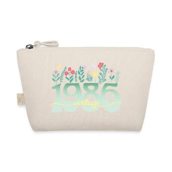 1986 Fleurs 40 Ans Anniversaire Femme - Trousse biologique - nature - Devant