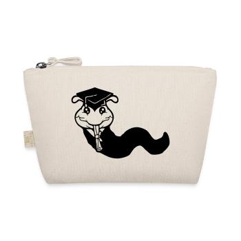 Caterpillar High School Graduation Passed College Worm - Organic Pouch - nature - Front