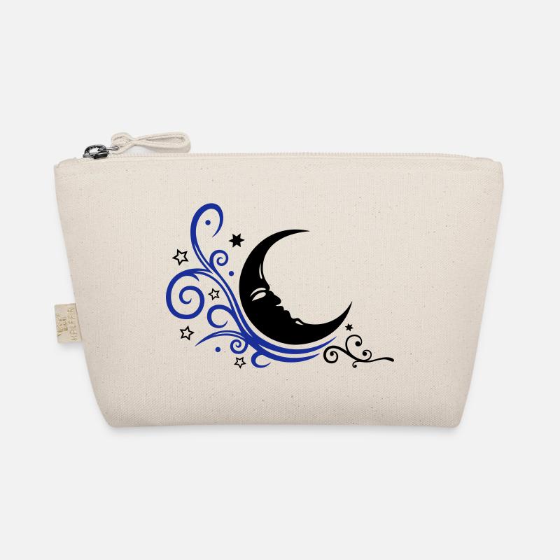 Mystical moon with stars night symbol Organic Pouch