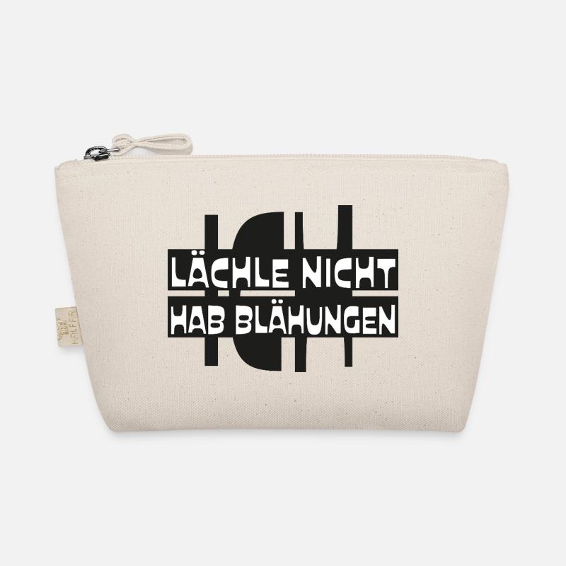 Spruch lustig ICH LÄCHLE NICHT HAB BLÄHUNGEN Bio-Täschchen