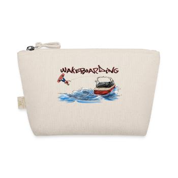 Wakeboarding Action Motif - Organic Pouch - nature - Front