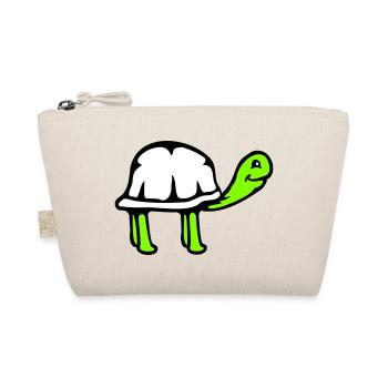 Tortue long cou souriant heureux drôle - Trousse biologique - nature - Devant