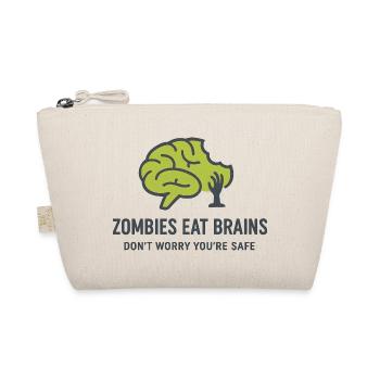 Zombies Eating Brains Night Humor - Organic Pouch - nature - Front