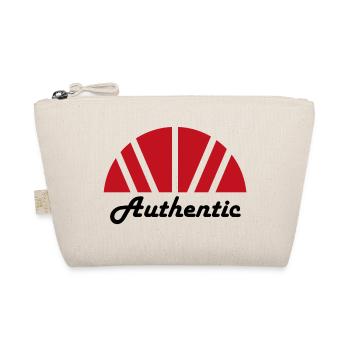 Authentic Abstract Red Ray Dawn - Organic Pouch - nature - Front