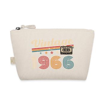 60 Jahre 1966 Vintage Retro Geburtstagsgeschenk - Bio-Täschchen - Natur - Vorne