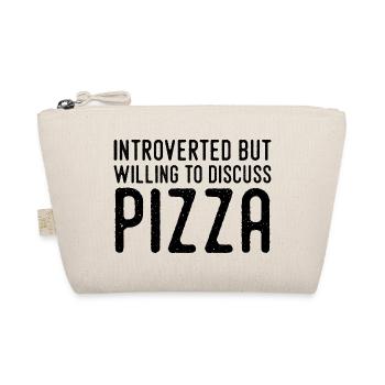 Introvert but Pizza Fan - Organic Pouch - nature - Front