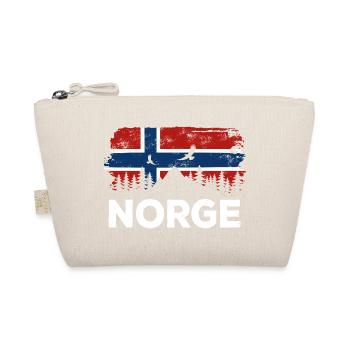 Norge - Norwegen Flagge - Urlaub Natur Geschenk - Bio-Täschchen - Natur - Vorne