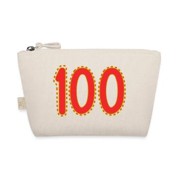 100. 100 JAHRE. 100-JÄHRIGES JUBILÄUM. GEBURTSTAG 100 - Bio-Täschchen - Natur - Vorne