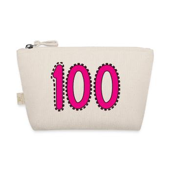 100. 100 JAHRE. 100-JÄHRIGES JUBILÄUM. GEBURTSTAG 100 - Bio-Täschchen - Natur - Vorne