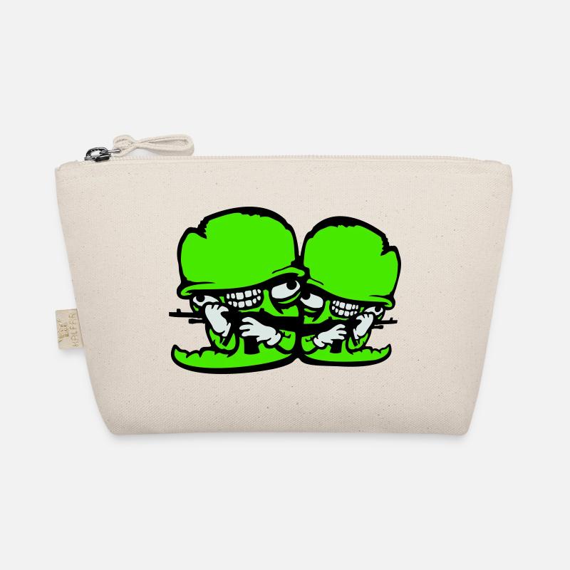 Worm Soldier Duo Crazy Helmets Weapons Team Madness Organic Pouch