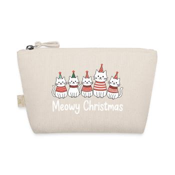 Meowy Christmas Katzen Fest - Bio-Täschchen - Natur - Vorne