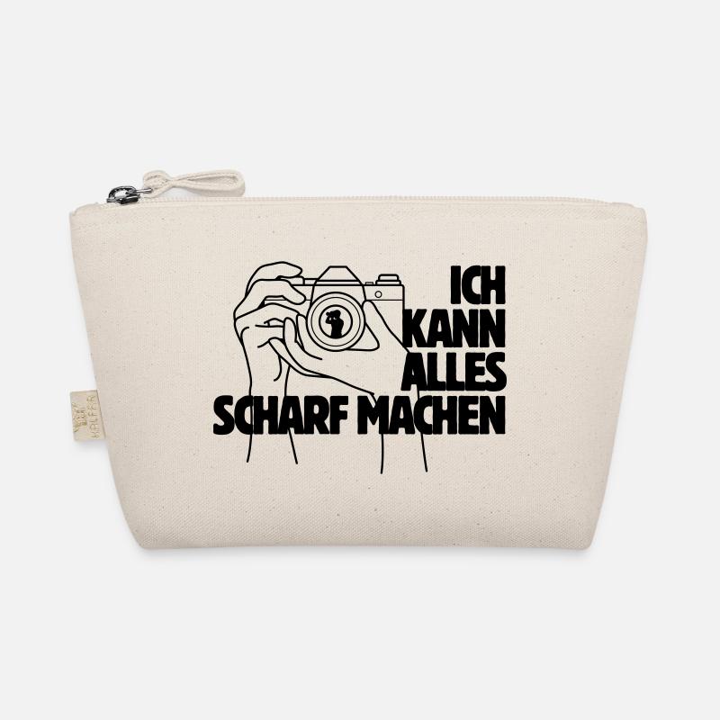 Ich kann alles scharf machen Kamera Spruch - Bio-Täschchen - Natur