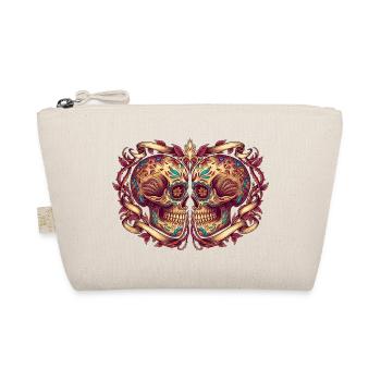 Cadeau original Dia de los Muertos Tête de mort - Trousse biologique - nature - Devant
