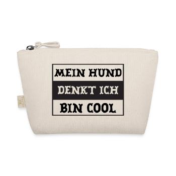 My dog thinks I'm cool - Organic Pouch - nature - Front