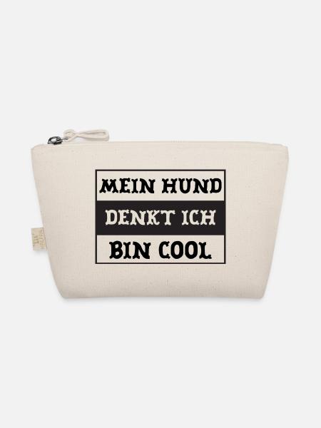 Mein Hund denkt ich bin cool - Bio-Täschchen - Natur