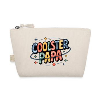 Coolest Dad Neon Retro - Organic Pouch - nature - Front