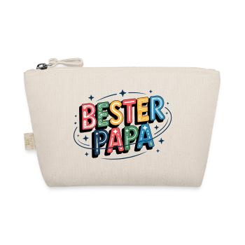 Best Dad Colorful Letter Illustration - Organic Pouch - nature - Front