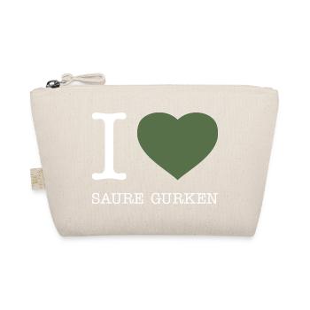 I love Saure Gurken - Bio-Täschchen - Natur - Vorne