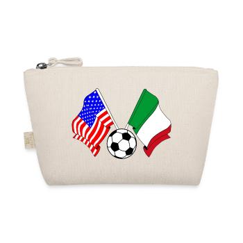 Fußball Italien gegen USA - Bio-Täschchen - Natur - Vorne
