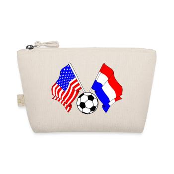 Fußball Niederlande gegen USA - Bio-Täschchen - Natur - Vorne
