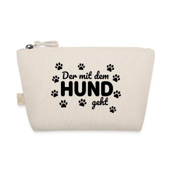 Lustiger Hunde Spruch Statement gassi gehen - Bio-Täschchen - Natur - Vorne
