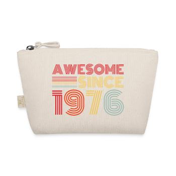 Vintage 1976 Retro 1976 Birthday Gift - Organic Pouch - nature - Front