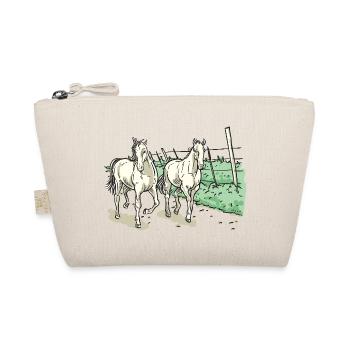 Two elegant horses - Organic Pouch - nature - Front