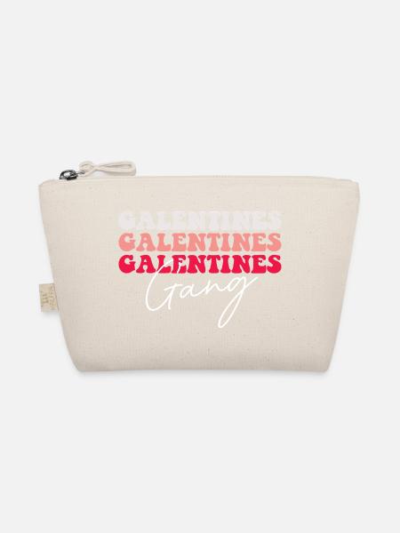 Galentines Galentines Gang Matching Gals Love Vibe - Organic Pouch - nature - Front