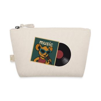 Souris musicale avec micro et disque vinyle - Trousse biologique - nature - Devant